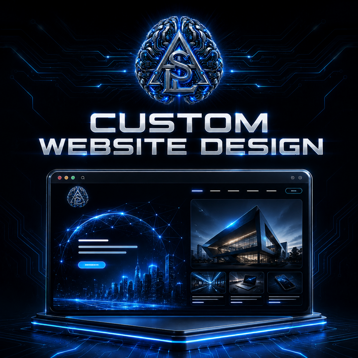 Custom Website Design service visualization